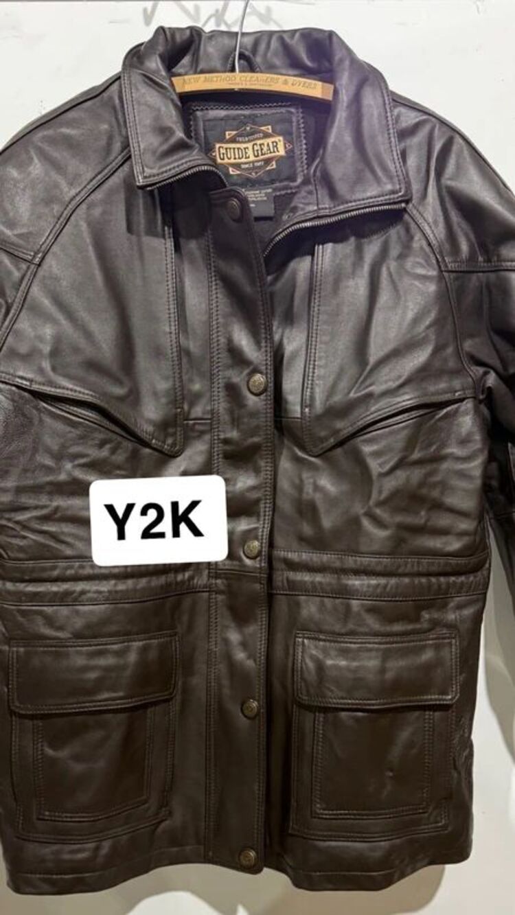 Guide Gear Brown Leather Field Coat M
